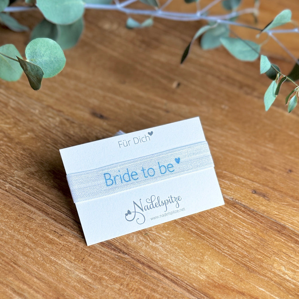 Geschenk - Armbändchen "Bride to be"