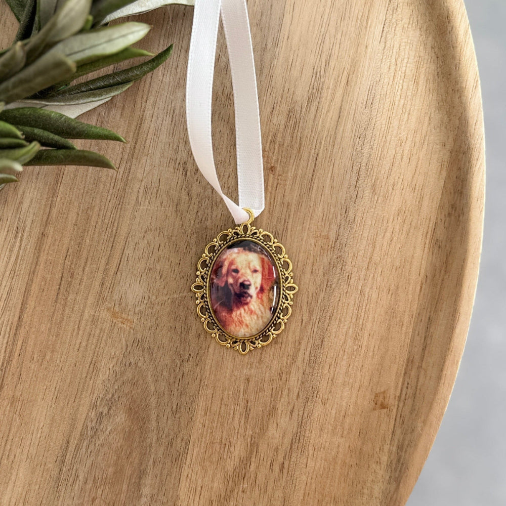 memorial gedenkanhänger für haustiere gold