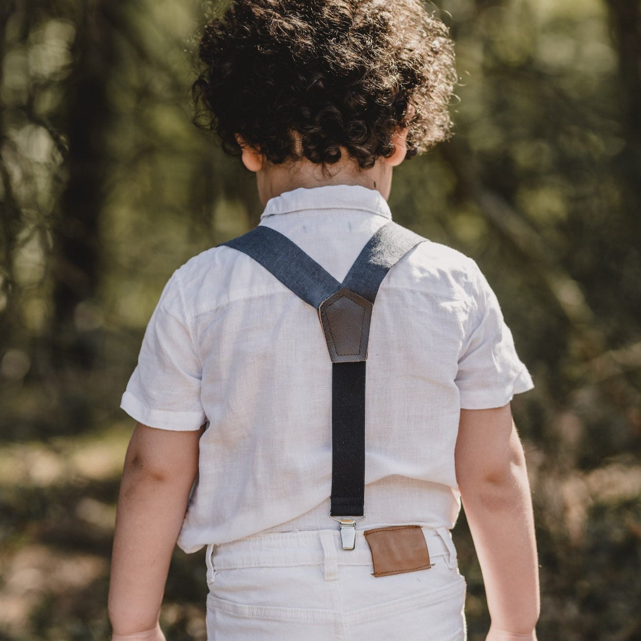 Suspenders Mats made of linen for children