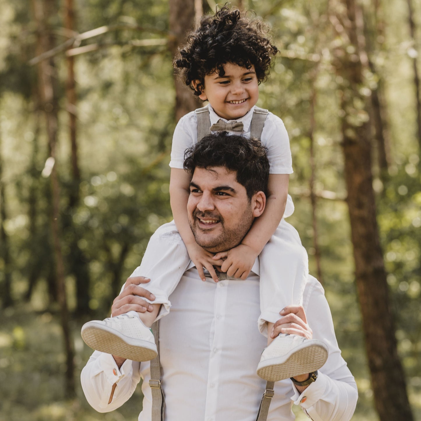 Kinderfliege Natural aus Leinen