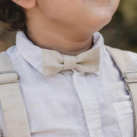 Linen bow tie Max for children