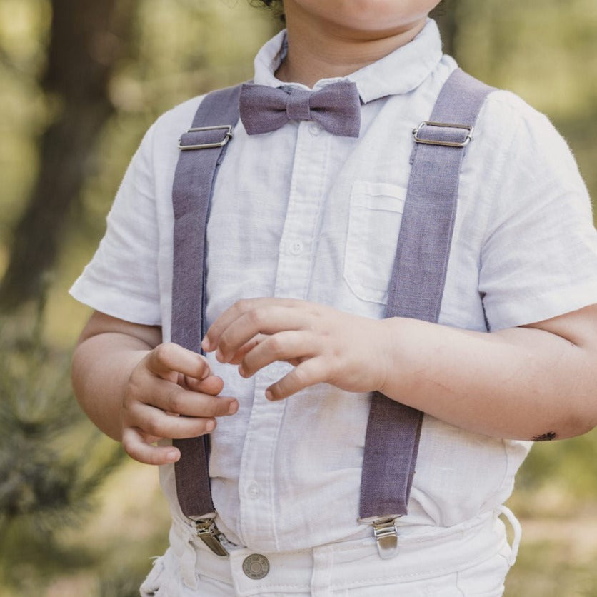 Suspenders Mats made of linen for children