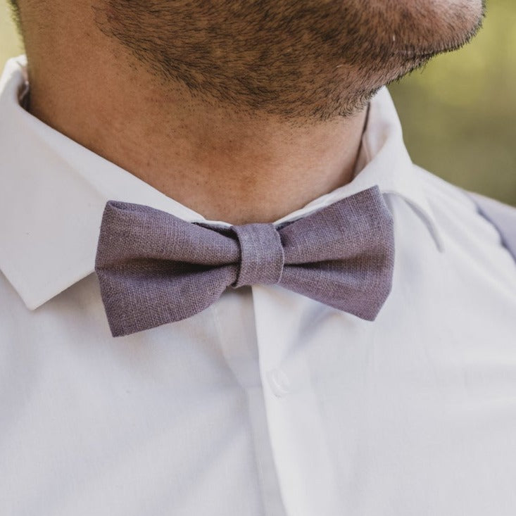 Bow tie Paul Natur/Beige made of linen