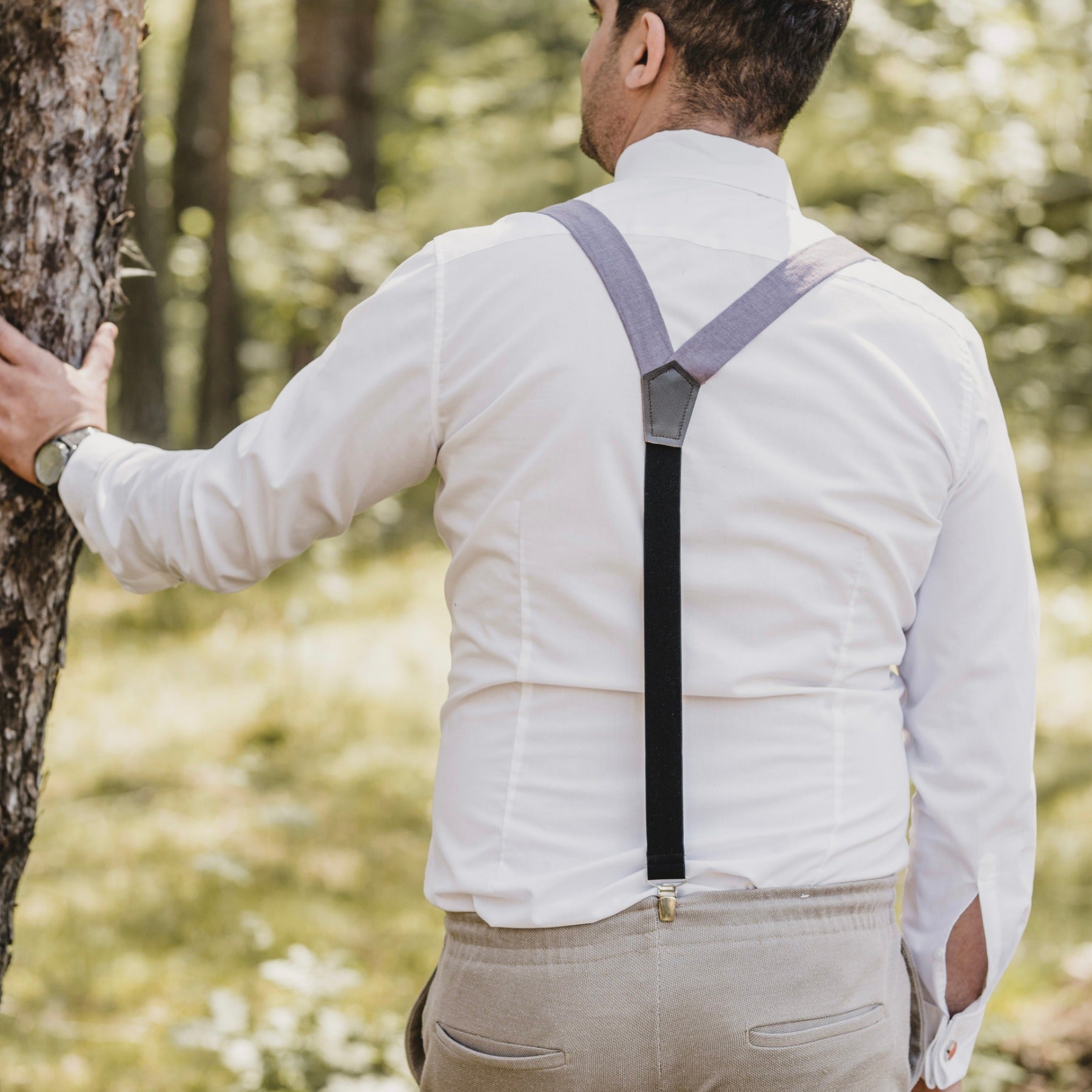 Bow Tie & Suspenders Set | Linen | various colors