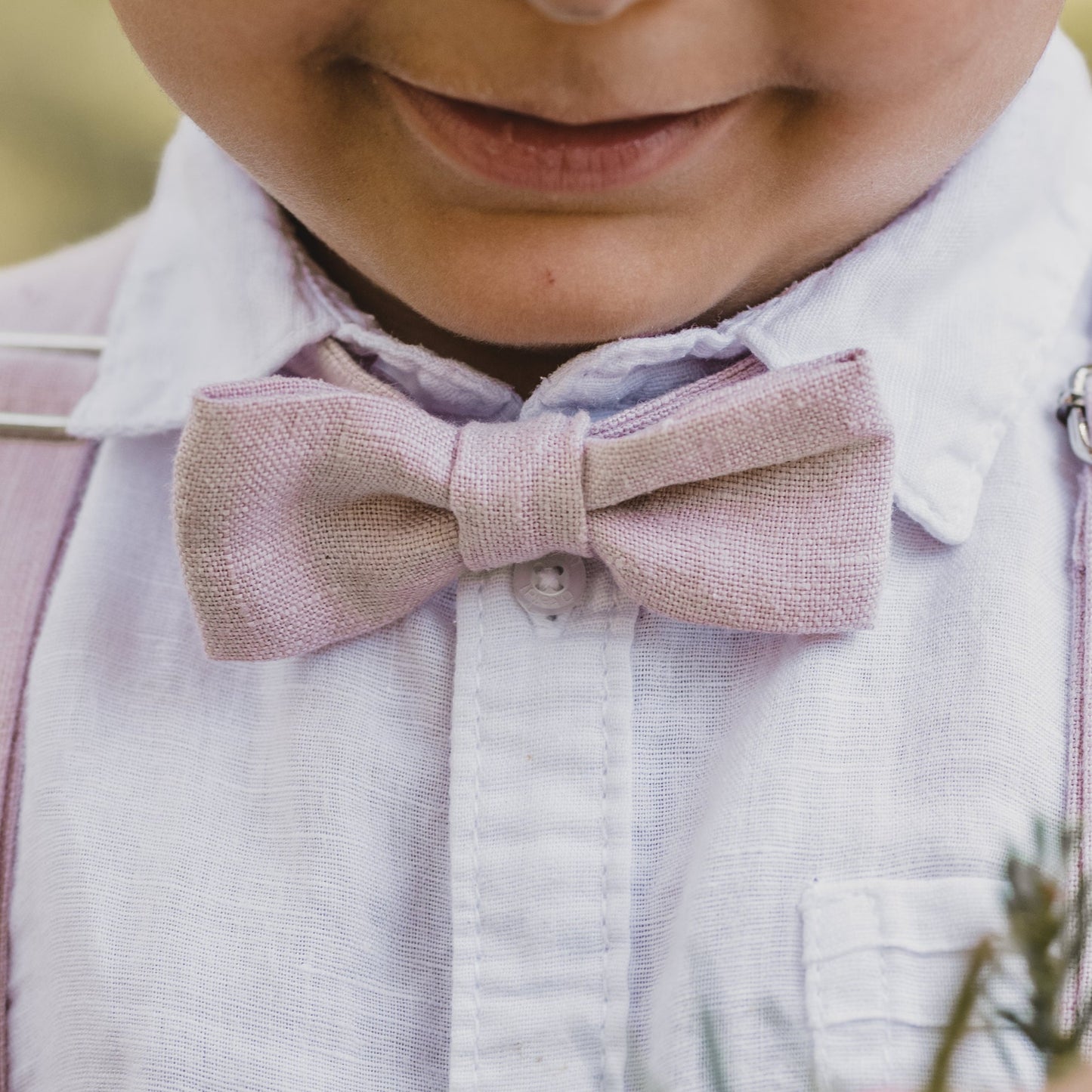 Linen bow tie Max for children