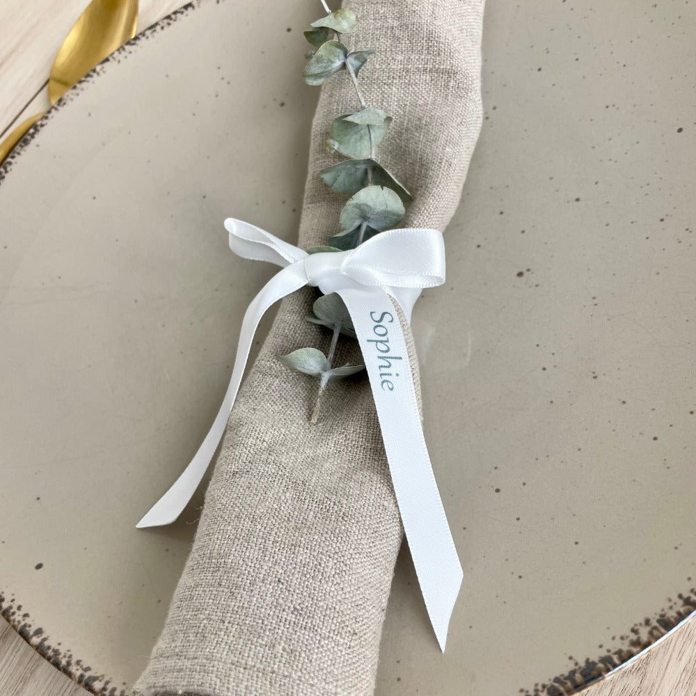 Bow personalized | Baptism | Table decoration