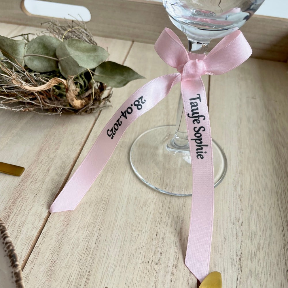 Bow personalized | Baptism | Table decoration