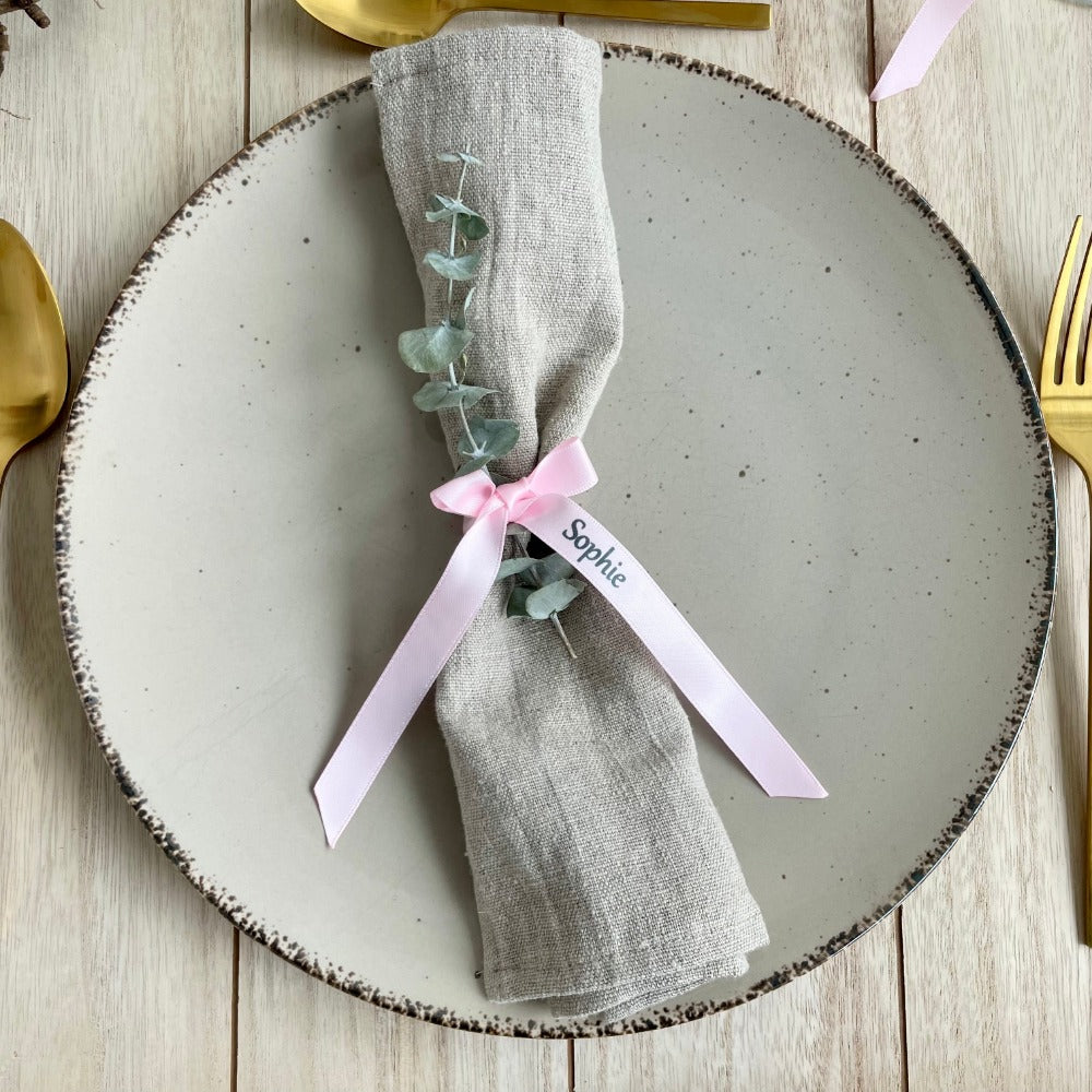 Bow personalized | Baptism | Table decoration