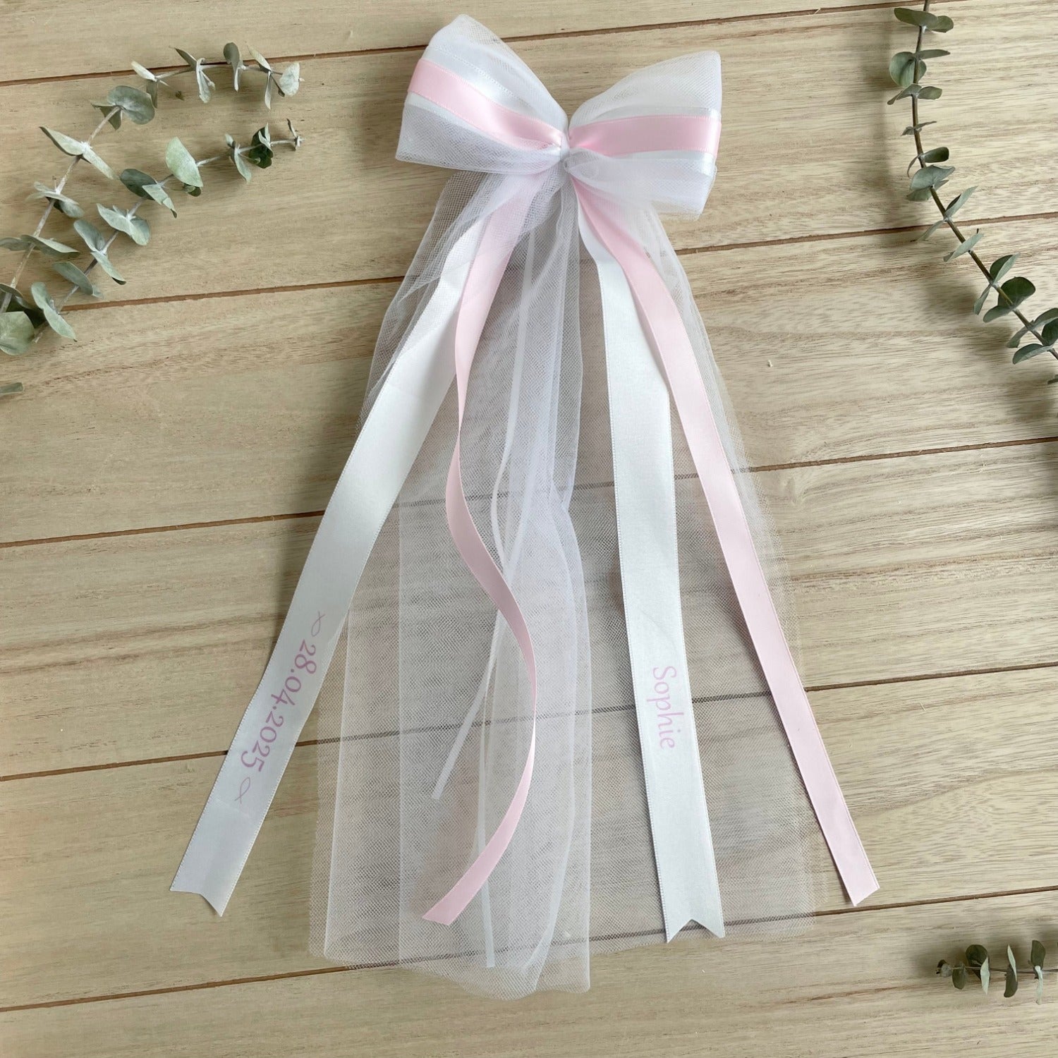 Personalized ribbon for baptism | communion | confirmation | confirmation