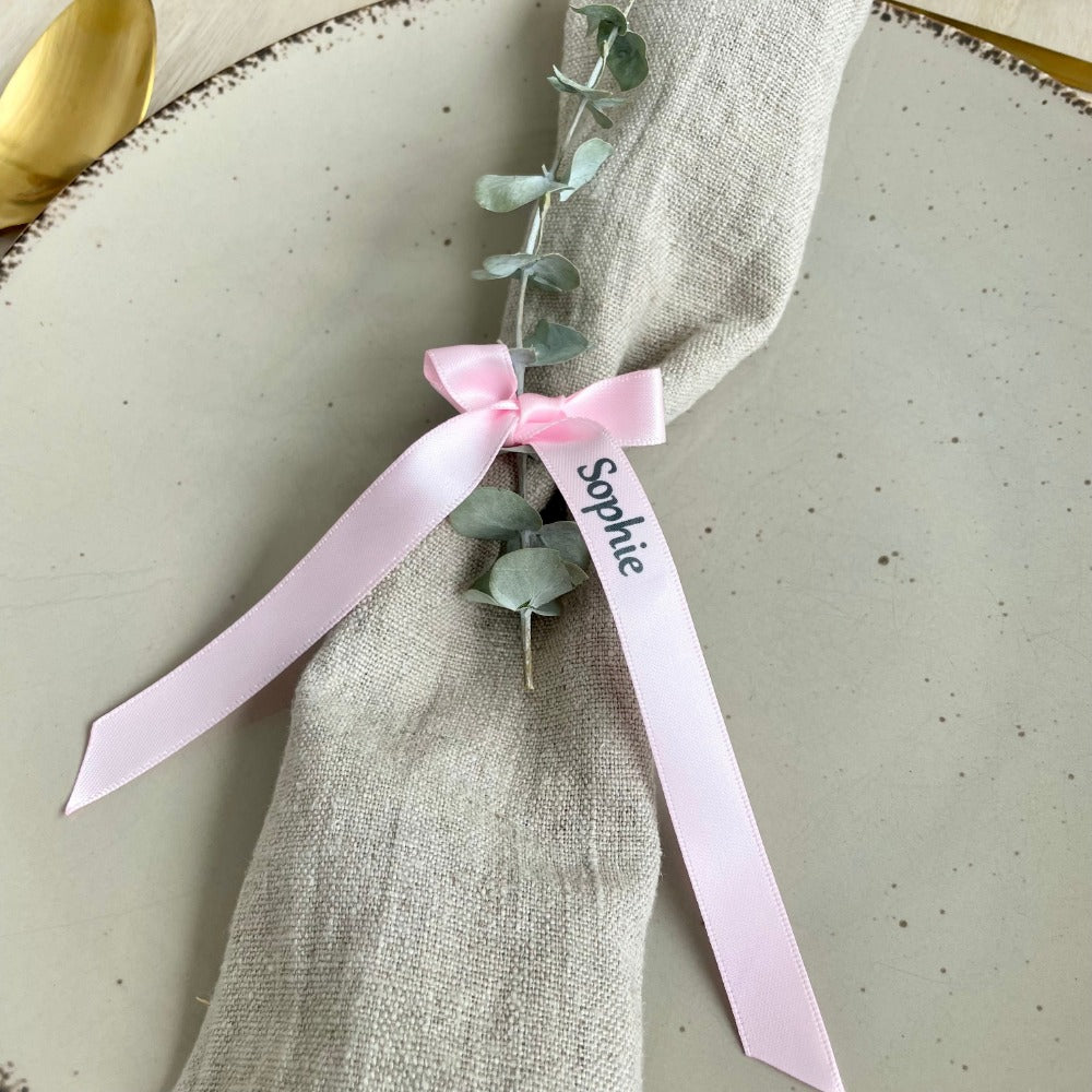 Bow personalized | Baptism | Table decoration
