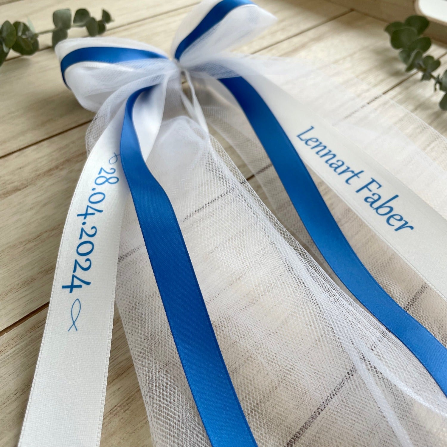 Personalized ribbon for baptism | communion | confirmation | confirmation