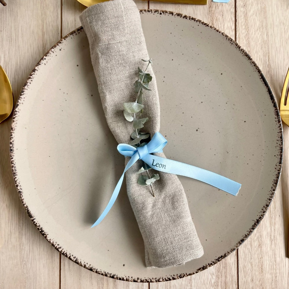 Bow personalized | Baptism | Table decoration