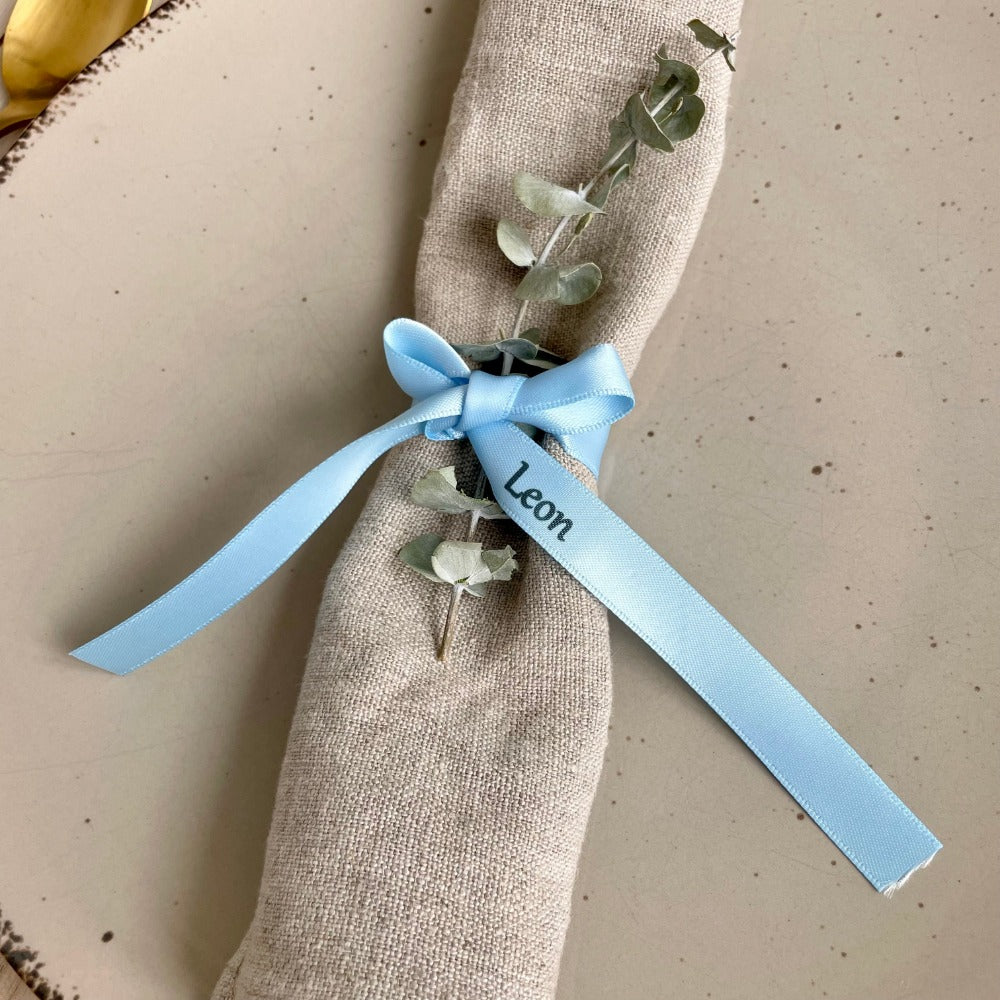 Bow personalized | Baptism | Table decoration