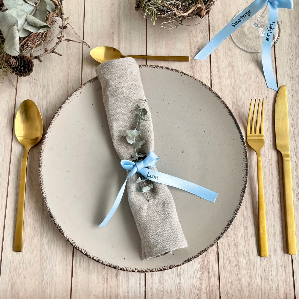 Bow personalized | Baptism | Table decoration