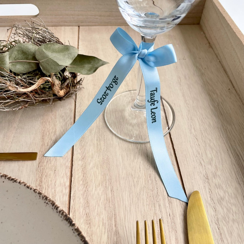 Bow personalized | Baptism | Table decoration