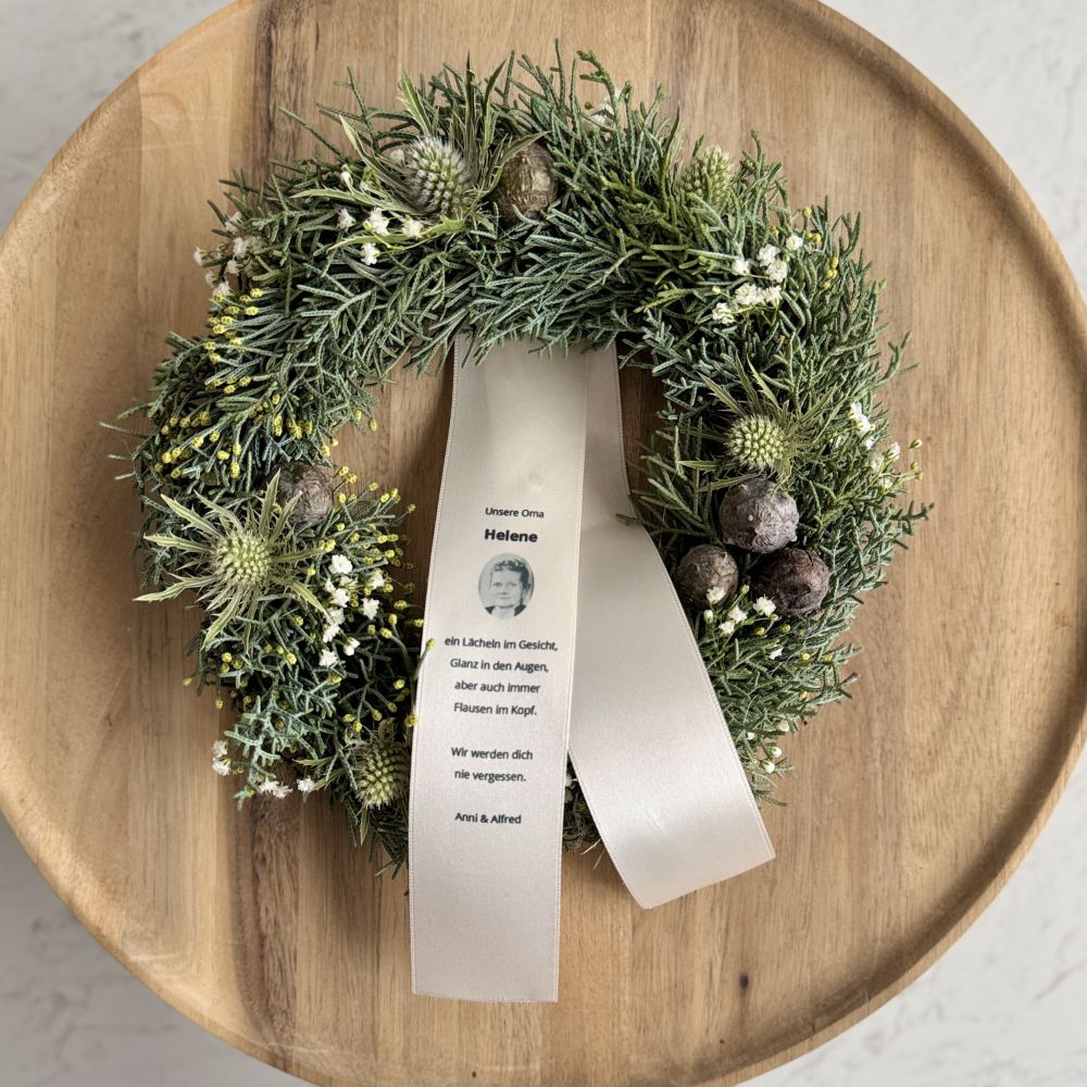 Mourning ribbon | with photo | personalized