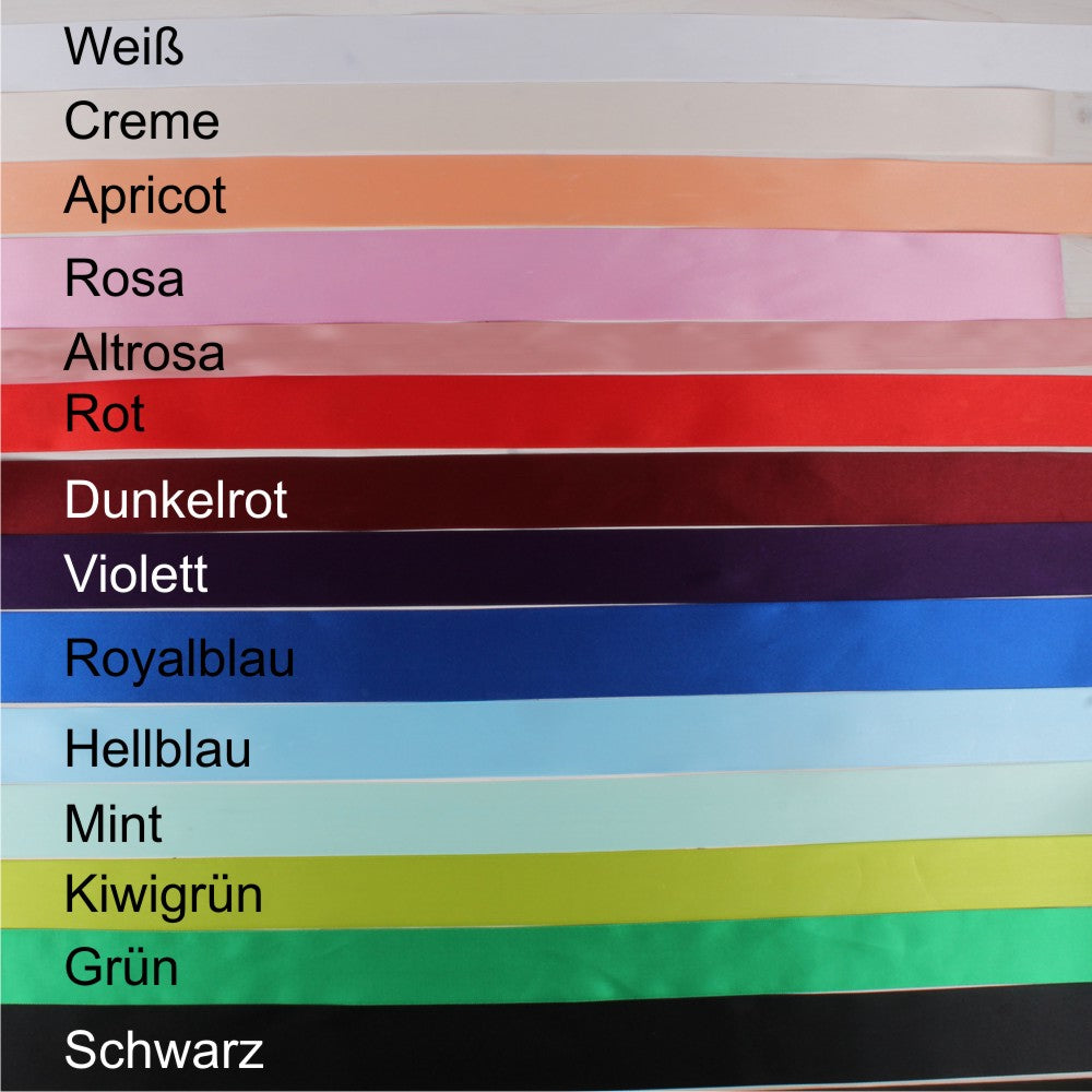Satinbänder Strumpfband Flachmann