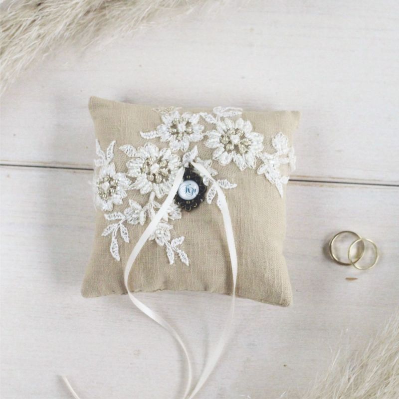 Ringkissen für Boho Hochzeit