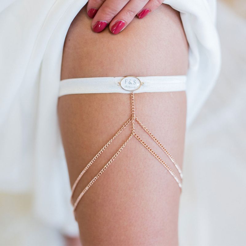 Strumpfband mit Kette