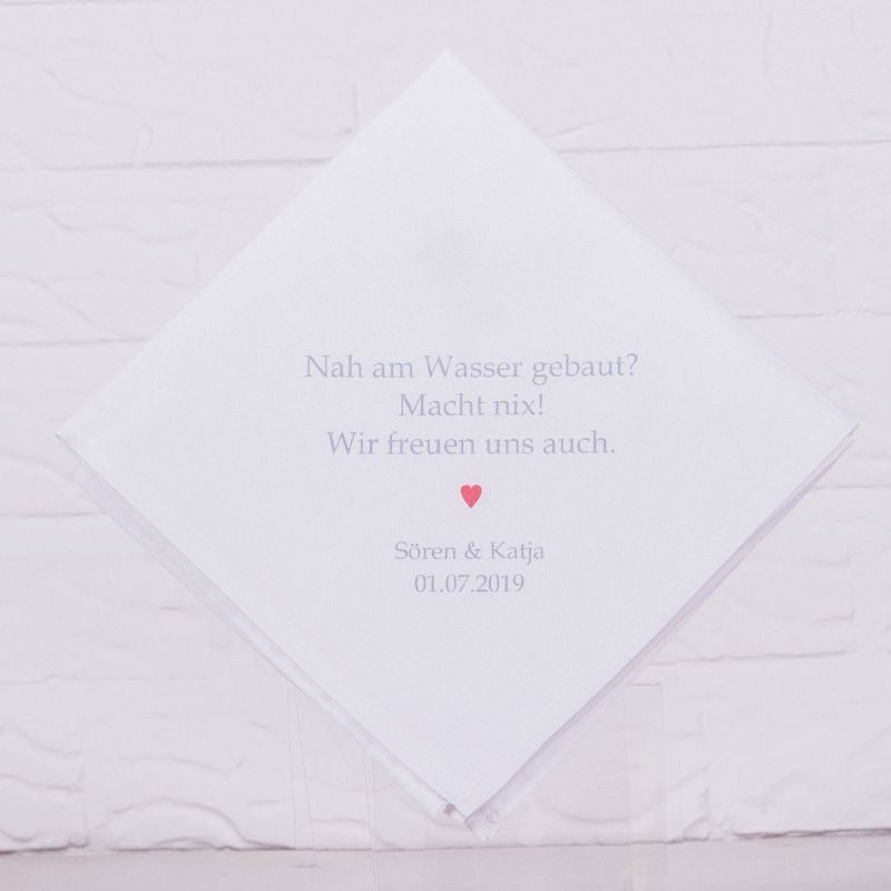 Stofftaschentuch Spruch