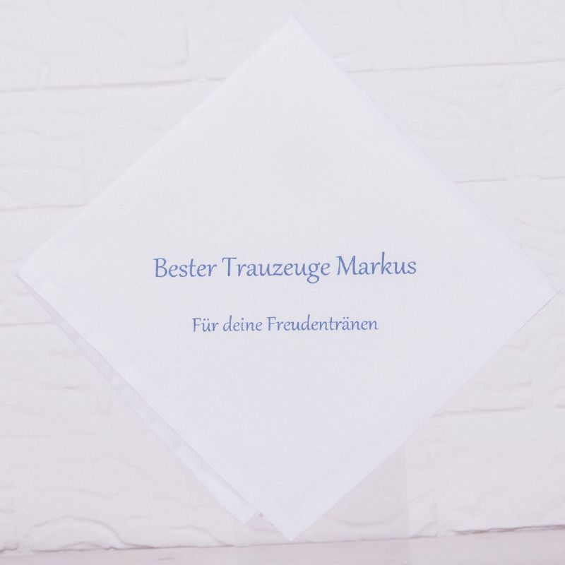 Taschentuch für Trauzeuge