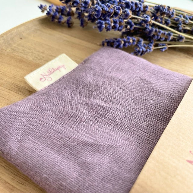 Sleep mask with lavender