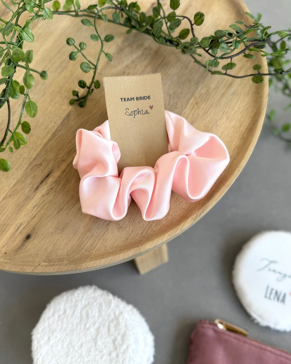 Geschenkset Trauzeugin Scrunchie