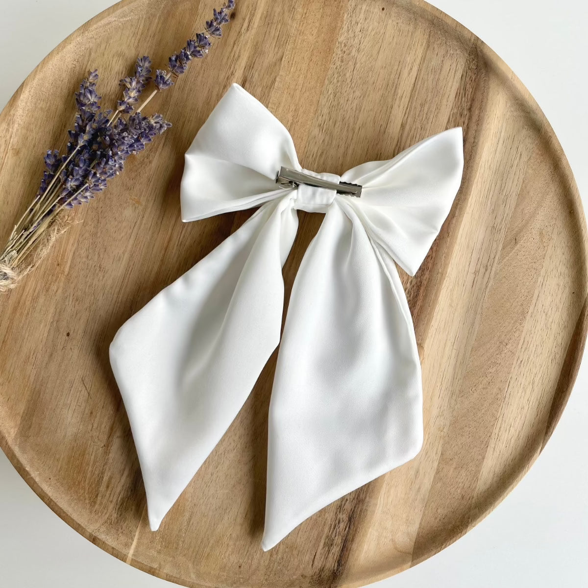 hair bow for the bride | ivory