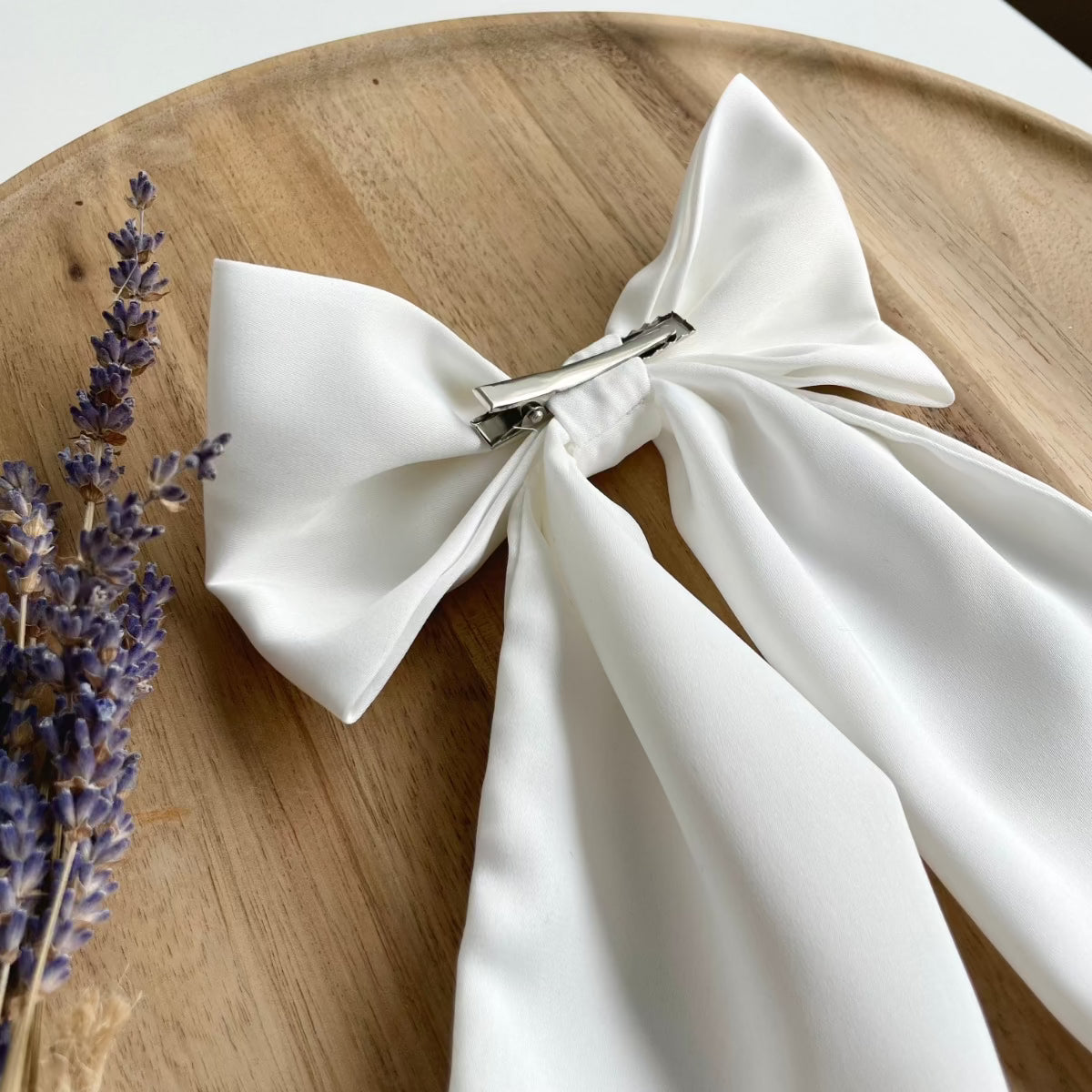 hair bow for the bride | ivory