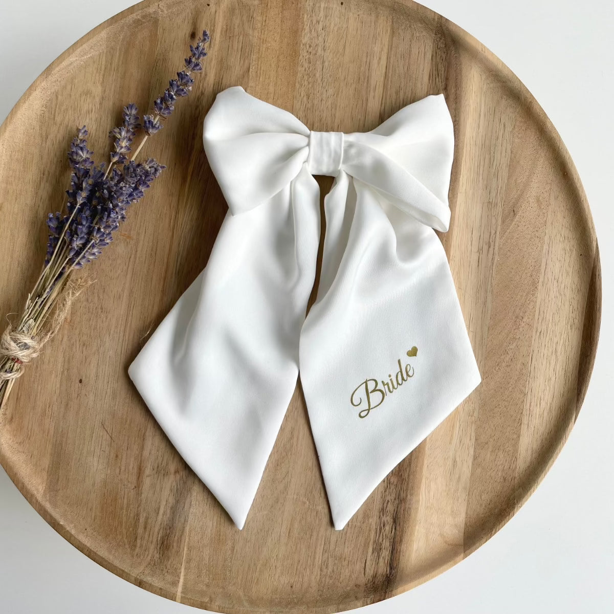 hair bow for the bride | ivory