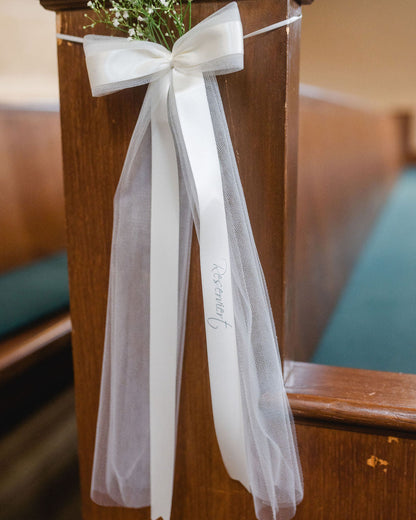 Kirchenbankschleife-Hochzeit-Reserviert