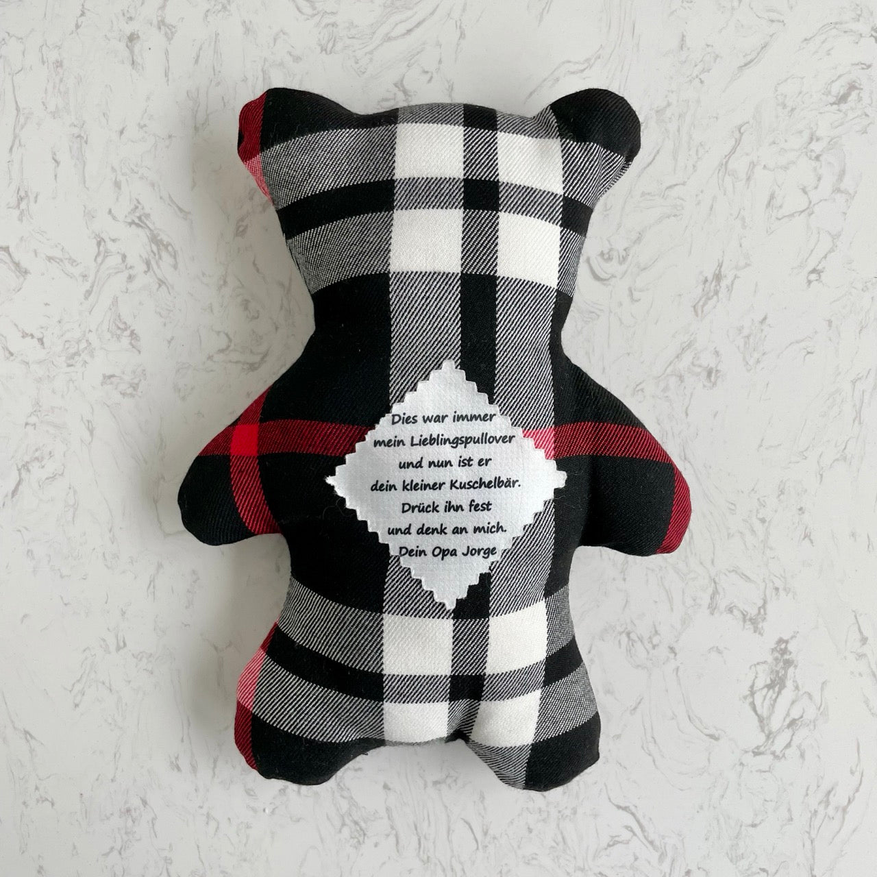 Memory Teddy | made from your own clothes | personal message