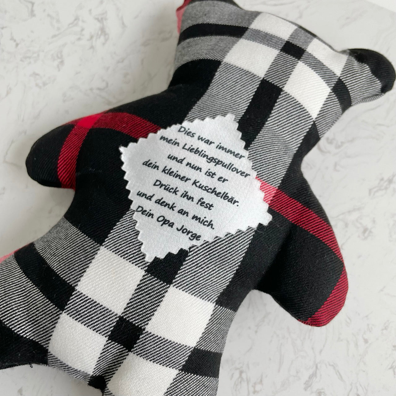 Memory Teddy | made from your own clothes | personal message