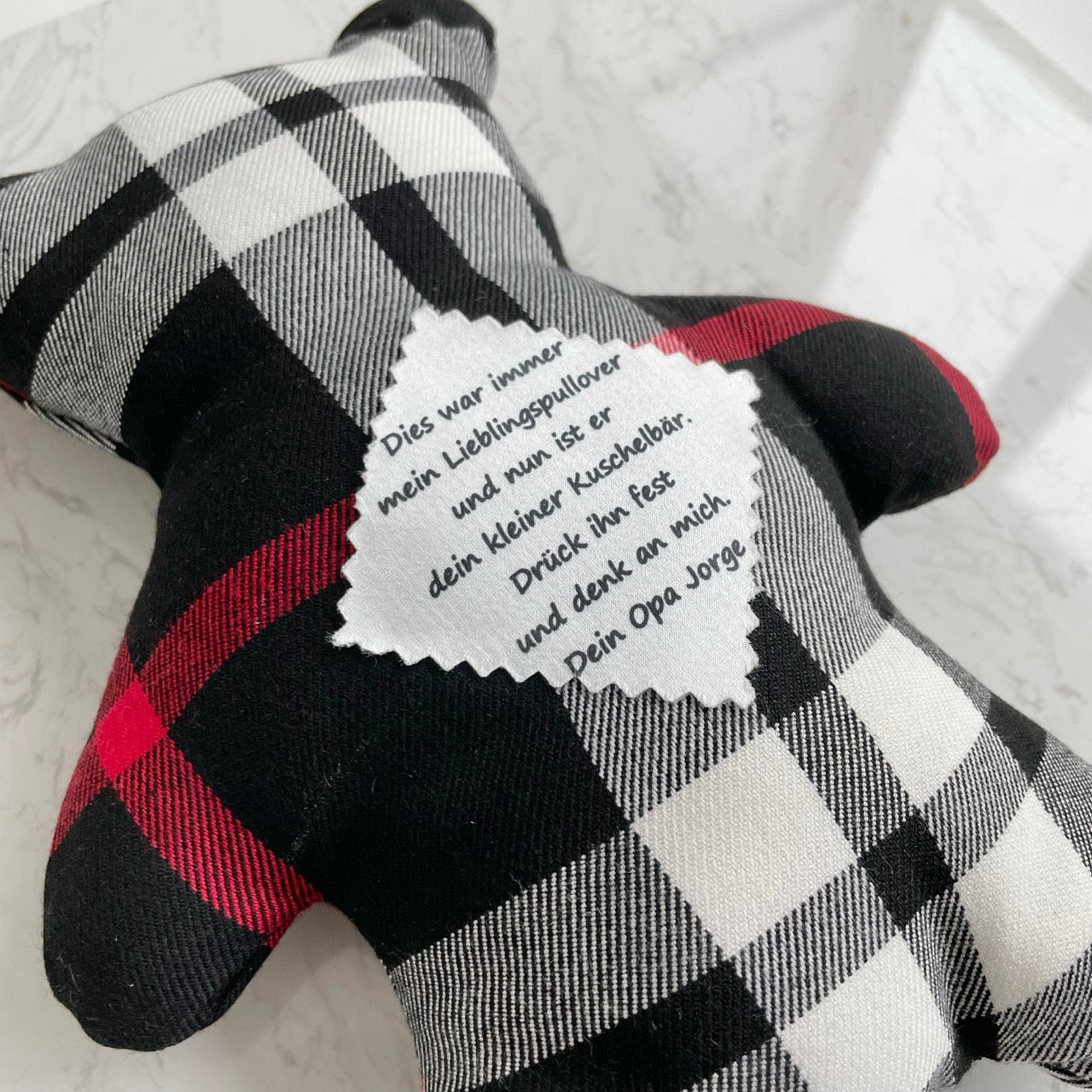 Memory Teddy | made from your own clothes | personal message