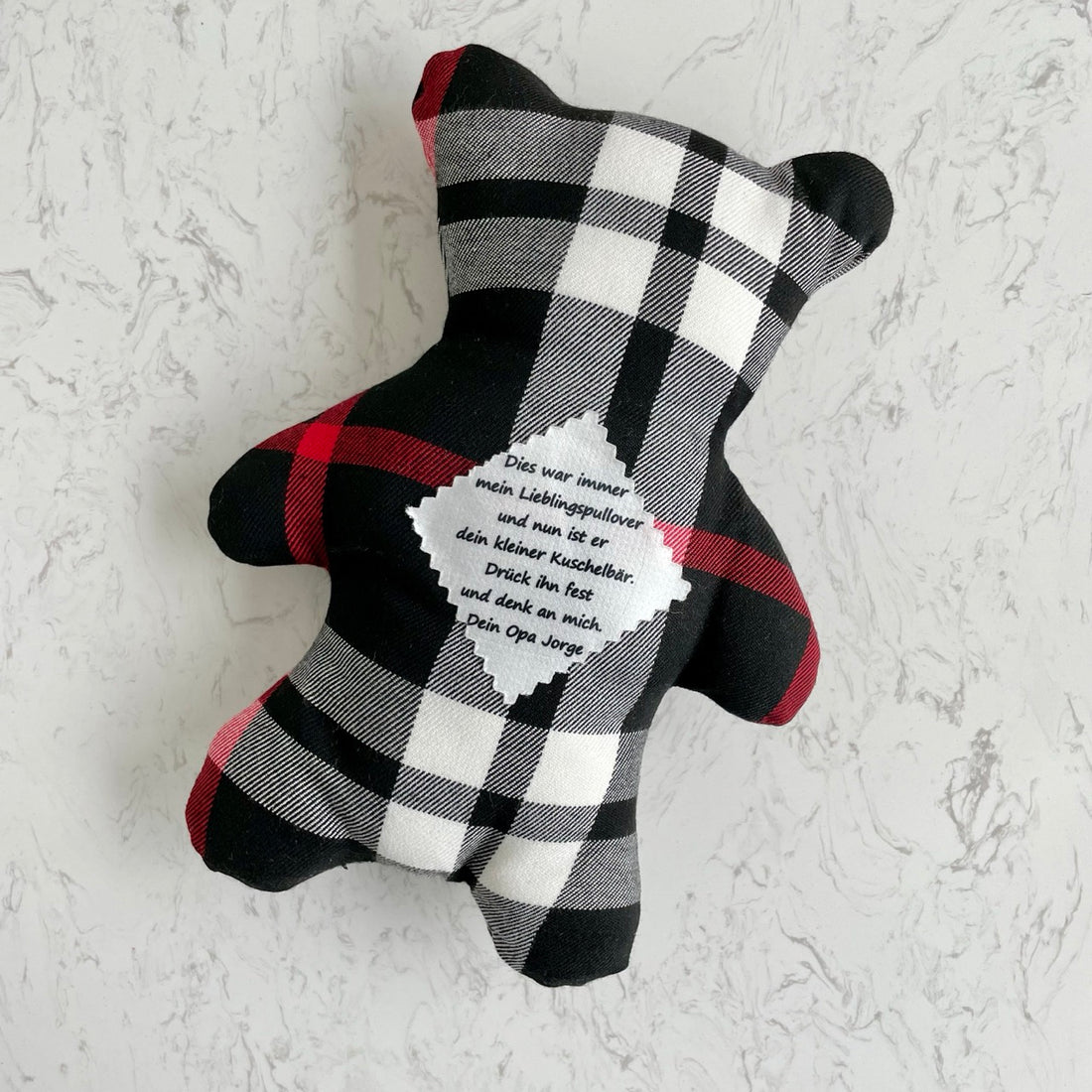 Memory Teddy | made from your own clothes | personal message