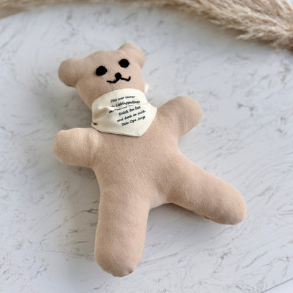 Memory Teddy | made from your own clothes | personal message