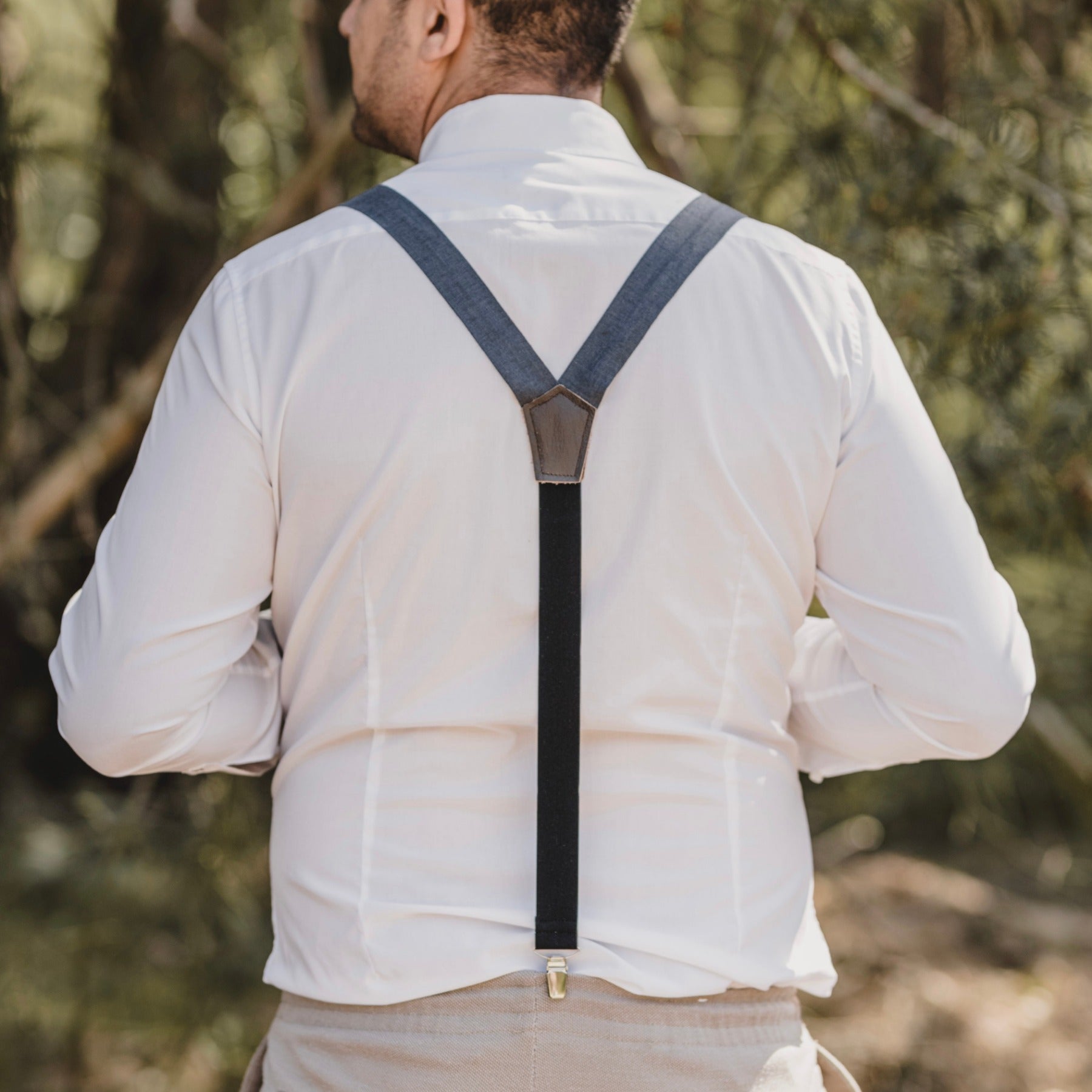 Bow Tie &amp; Suspenders Set | Linen | various colors