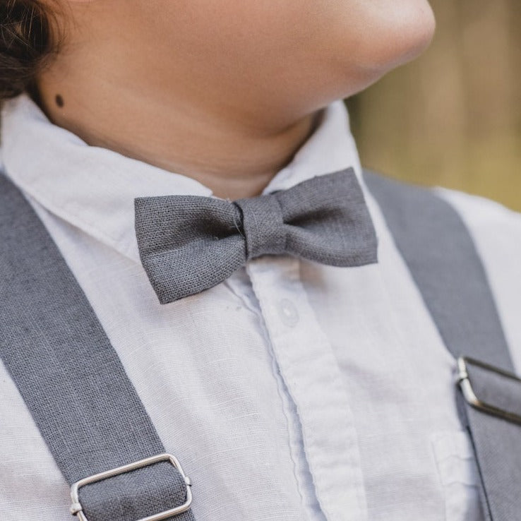 Linen bow tie Max for children