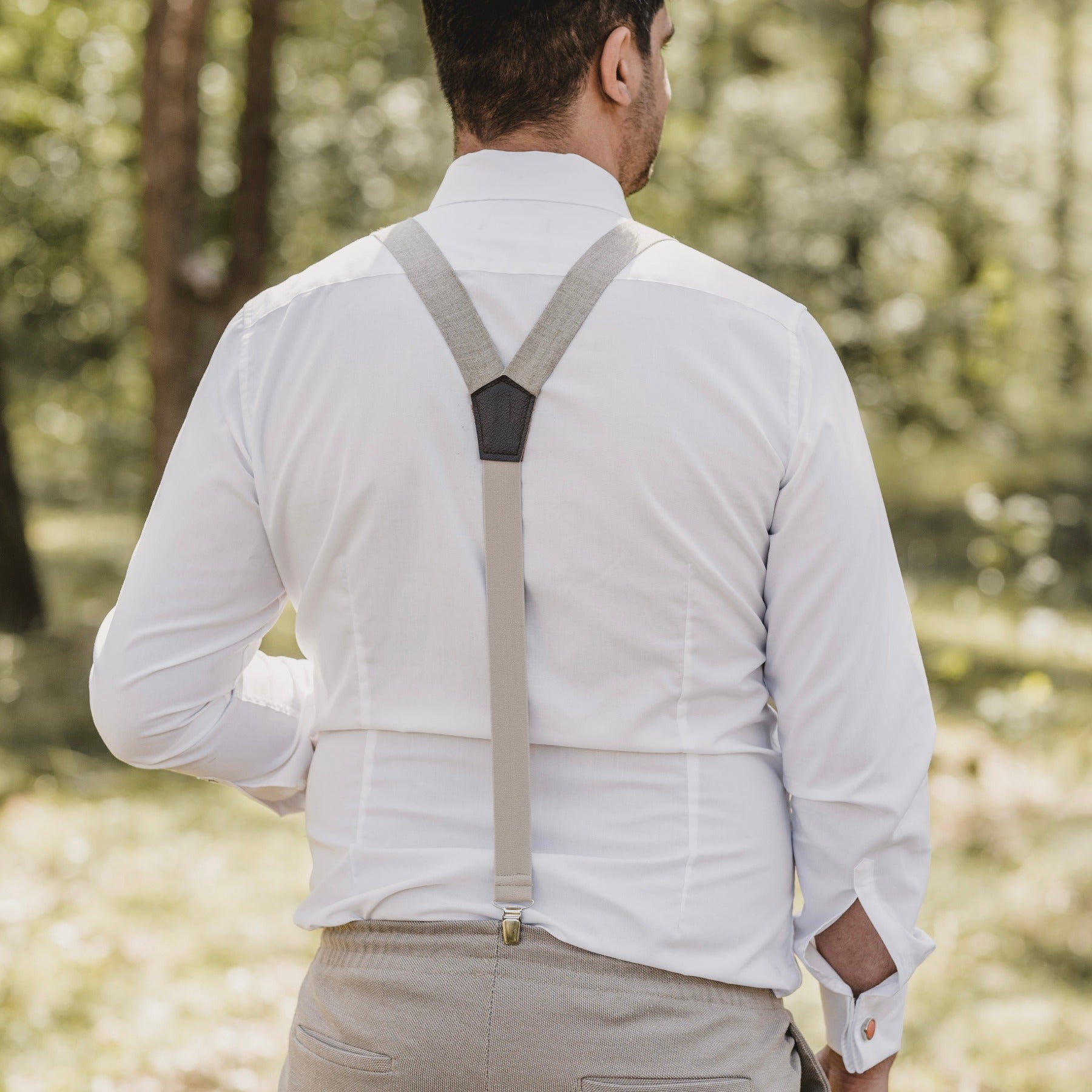 Bow Tie &amp; Suspenders Set | Linen | various colors