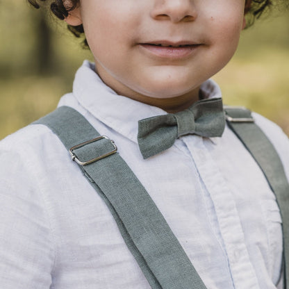 Suspenders Mats made of linen for children
