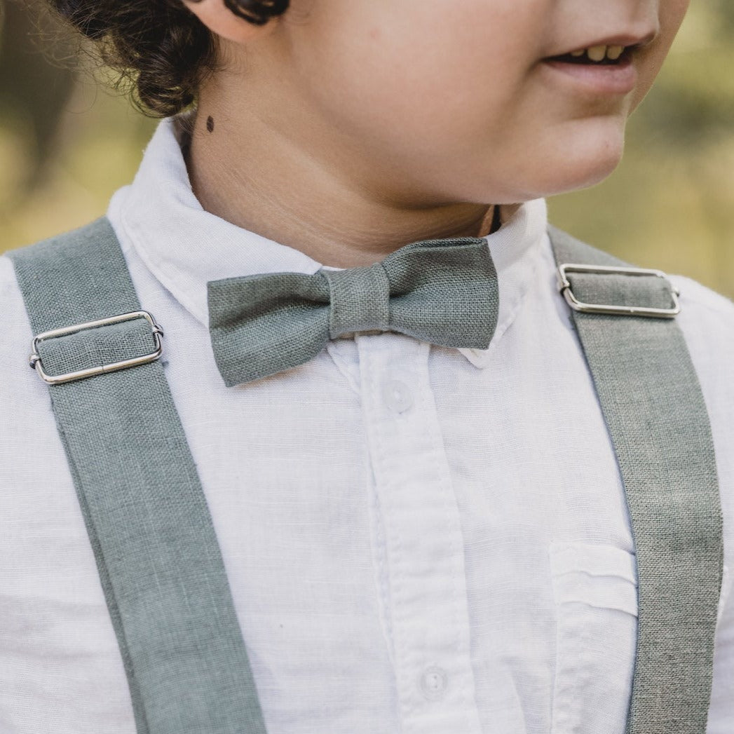 Linen bow tie Max for children