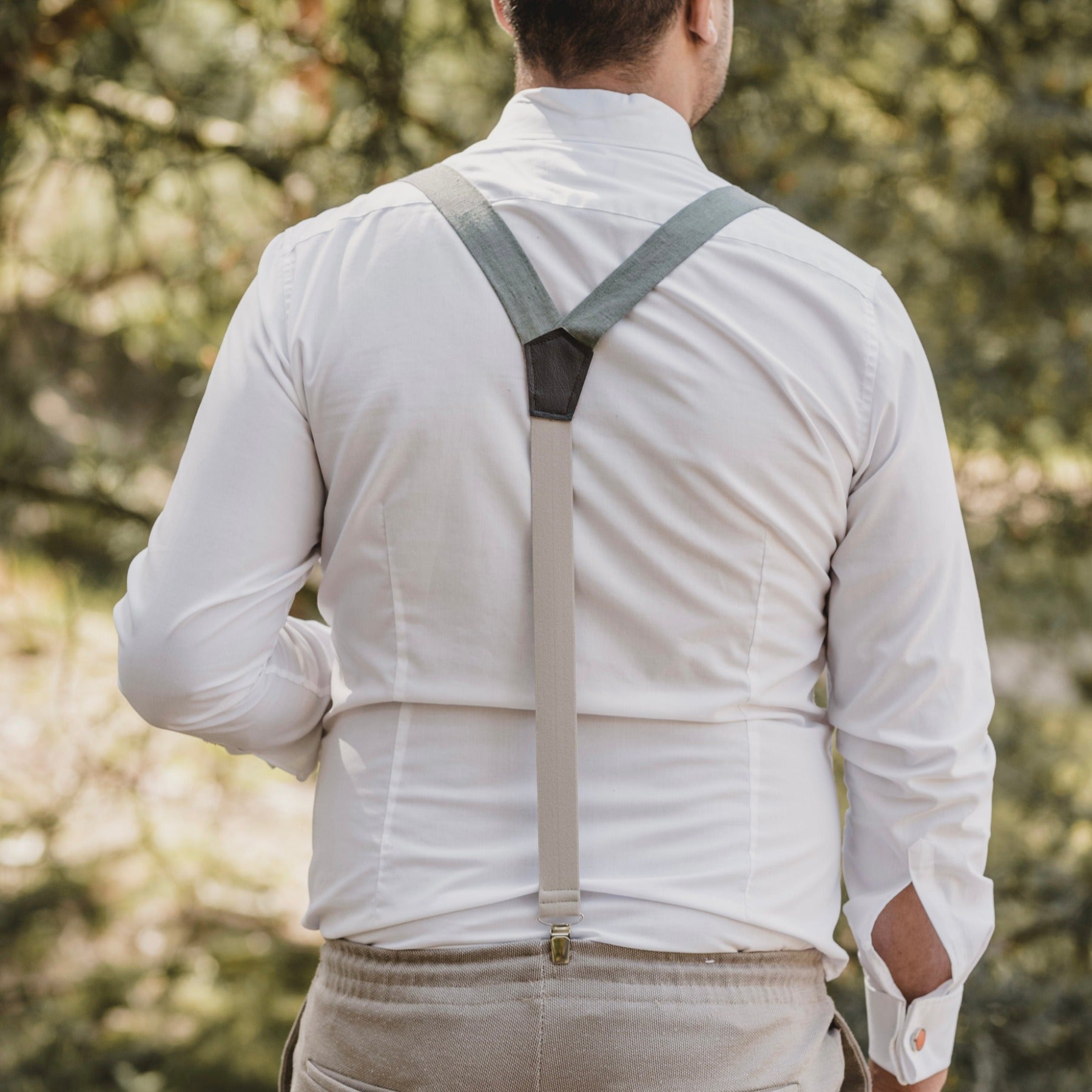 Bow Tie &amp; Suspenders Set | Linen | various colors