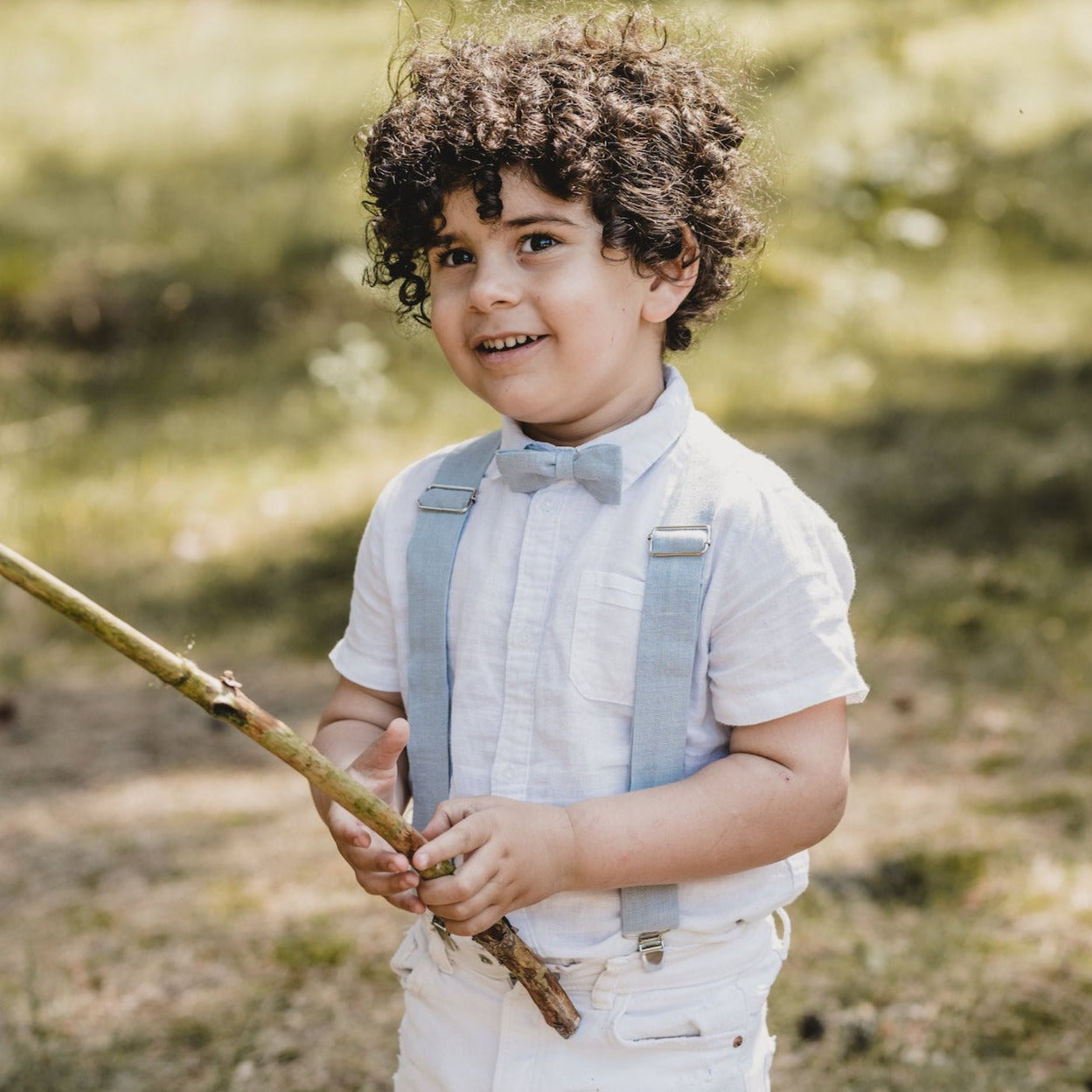 Linen bow tie Max for children