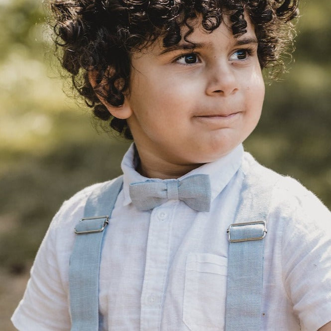 Linen bow tie Max for children