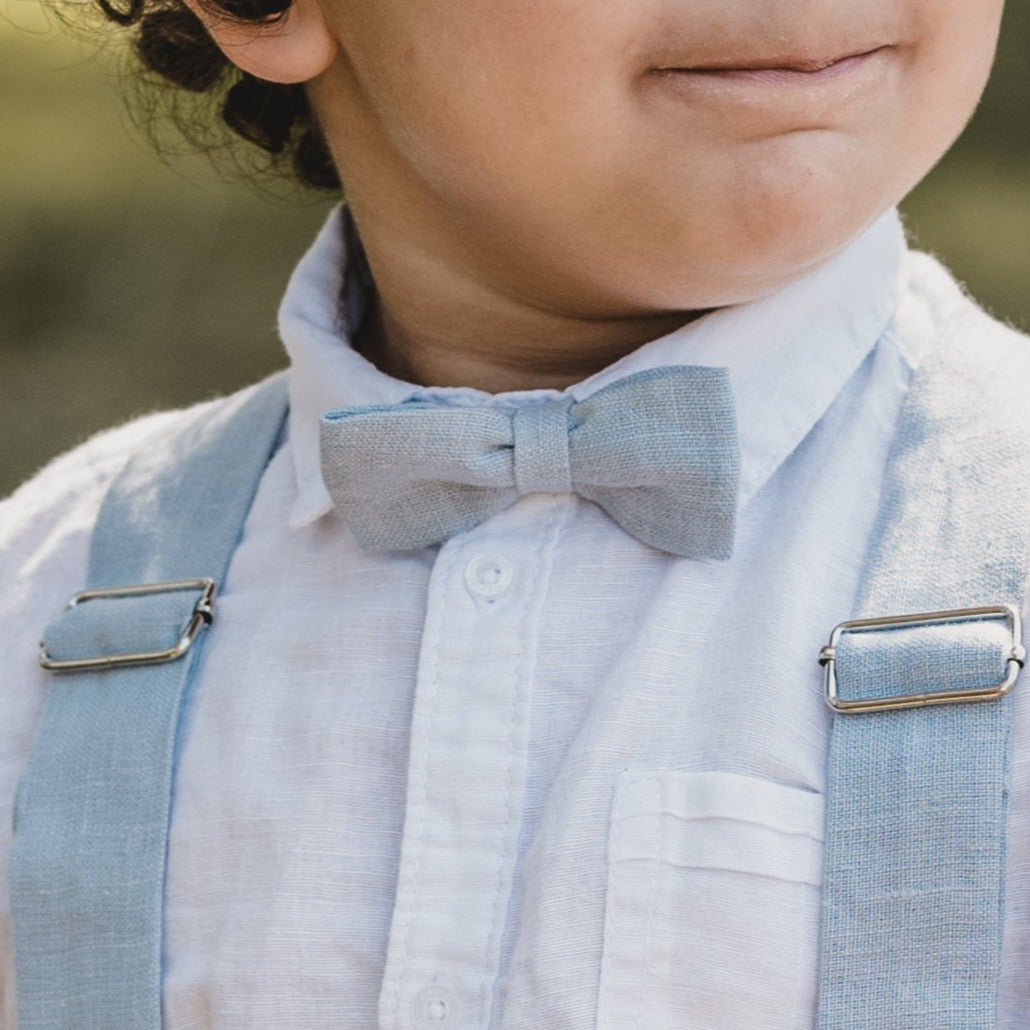 Linen bow tie Max for children