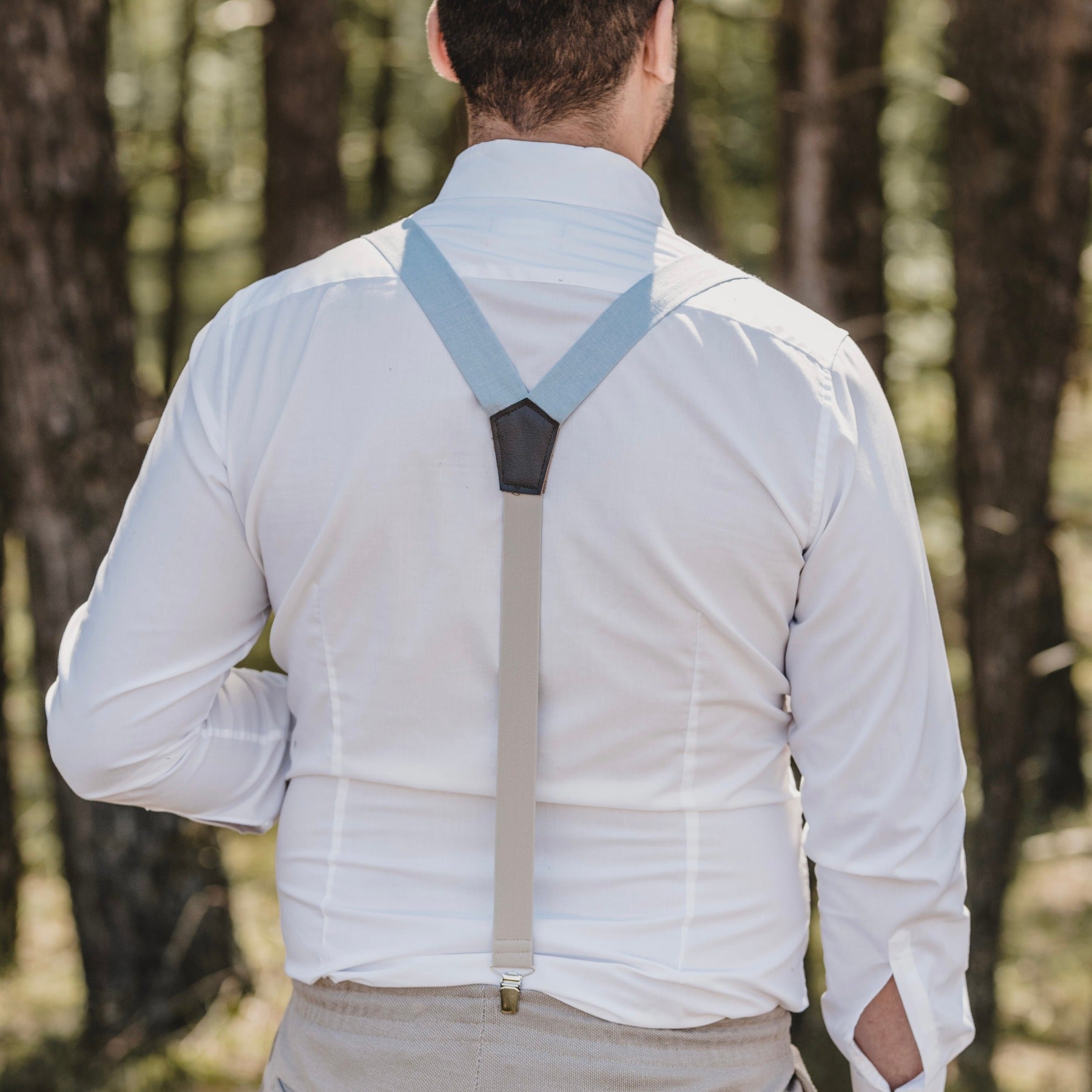 Bow Tie &amp; Suspenders Set | Linen | various colors