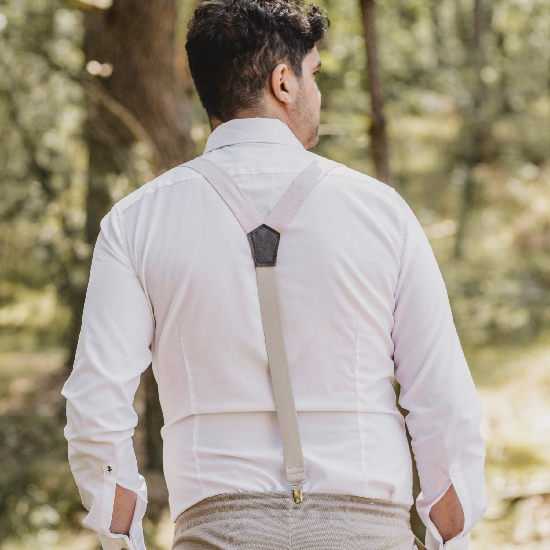 Bow Tie &amp; Suspenders Set | Linen | various colors