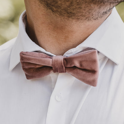 Bow tie Dusty pink structure for adults