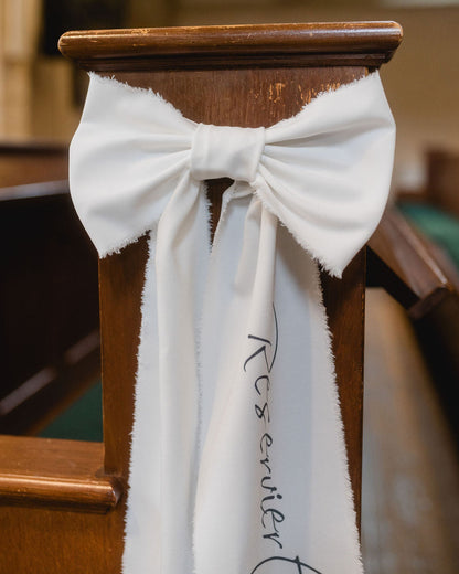 Reserviertschild-Hochzeit-Stoff