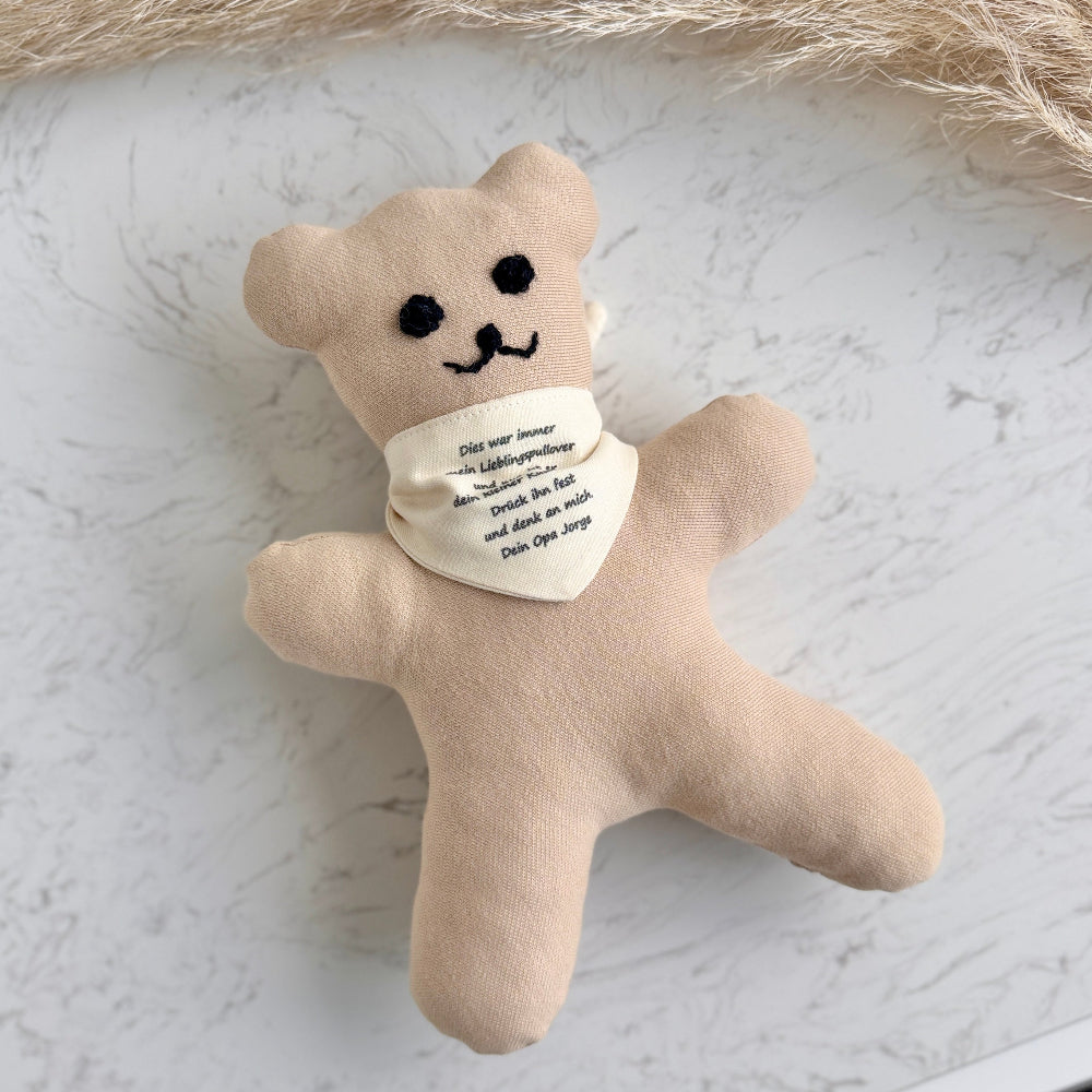 Memory Teddy | aus eigener Kleidung | persönliche Nachricht